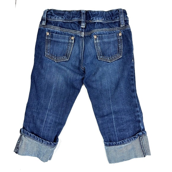 Set of 2 - Old Navy & Arizona Jean Co Girls Size 7 Blue Denim Capri Jeans - Picture 7 of 16